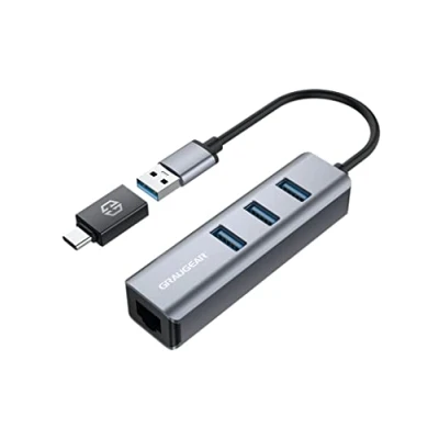 Afbeelding van USB HUB 3x 3.0 Ports Type A+ Gbit LAN retail