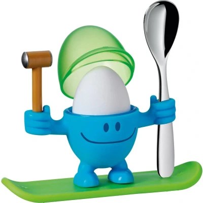 Afbeelding van WMF McEgg Eierdop Met Lepel 11 Cm 2 delig Blauw