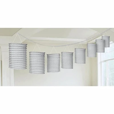 Afbeelding van Amscan Slinger Lantaarns 365 Cm Zilver