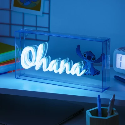 Afbeelding van Lilo &amp; Stitch Ohana LED Neon Lamp