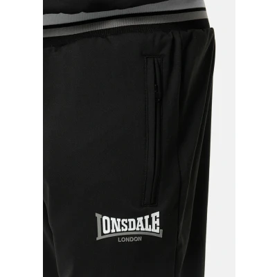 Afbeelding van Lonsdale Poolewe Trainingspak, Heren, Maat: 3XL, Black white grey