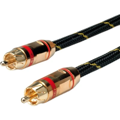 Afbeelding van ROLINE GOLD Tulp kabel. simplex M/M, Rood, 5 m