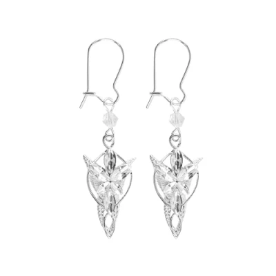 Afbeelding van Cinereplicas Lord of the Rings Evenstar Avondster Oorbellen 3.5 x 1.3 cm Officiële Licentie, 3.5* 1.3cm, Messing, Messing