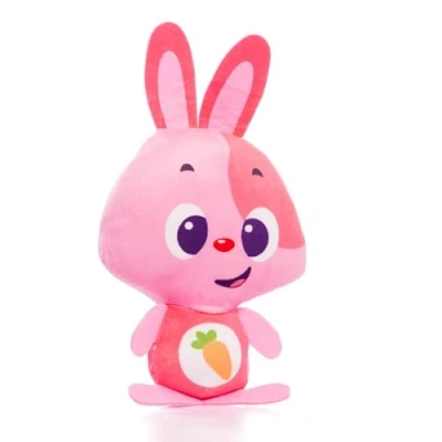 Afbeelding van Knuffel met Geluid Moltó Gusy luz Baby Bunny Roze 7,5 cm