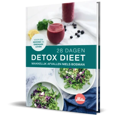 Afbeelding van 28 Daagse Detox Receptenboek Hardcover Niels Bosman Heerlijke recepten voor een gezondere levensstijl.