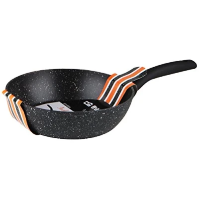 Afbeelding van Orbegozo SFH 8532 Diepe pan van gesmeed aluminium, anti aanbakoppervlak, PFOA vrij, 1 liter, zwart, diameter 32 cm
