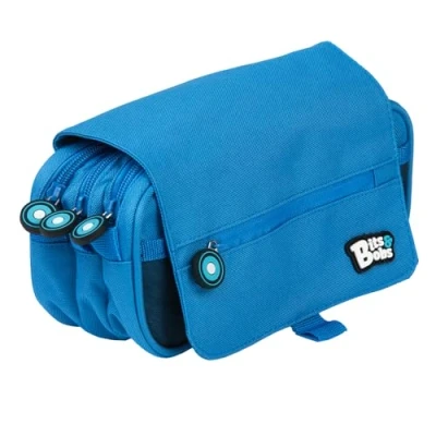 Image de Grafoplás Trousses Garfoplas, bleu, 23 cm, Trousse scolaire triple avec rabat