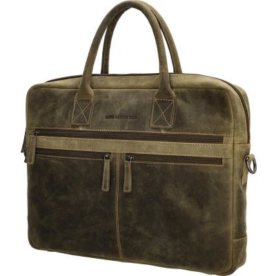 Afbeelding van Hide &amp; Stitches Laptoptassen Idaho groen