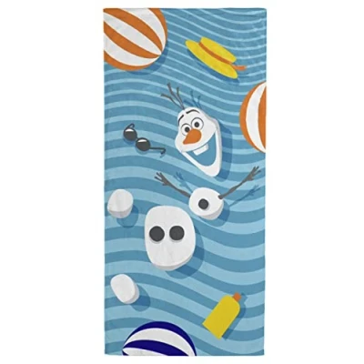 Afbeelding van Jay Franco Disney Frozen strandhanddoek voor de zomer, 71 cm x 147 cm, van 100% katoenen badstof