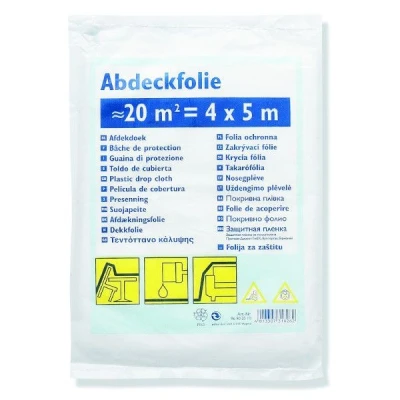 Afbeelding van Afdekfolie HDPE 0,005 mm 4 x 5 m Dun