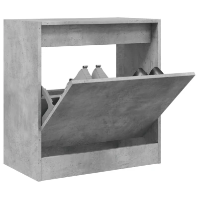 Afbeelding van Schoenenkast 60x34x63,5 cm bewerkt hout betongrijs