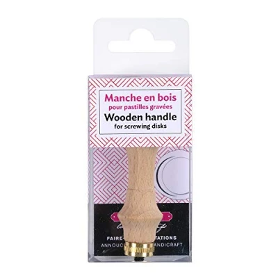 Afbeelding van Herbin 40601T houten handvat voor schroefpunten en zegelwas, naturel