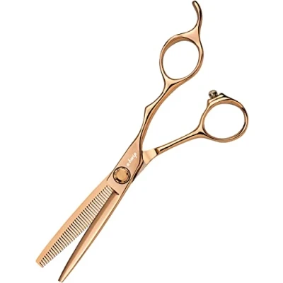 Afbeelding van E Kwip Kuro Effileerschaar Rose Gold 5,5inch Haibu by Kapperskorting.com
