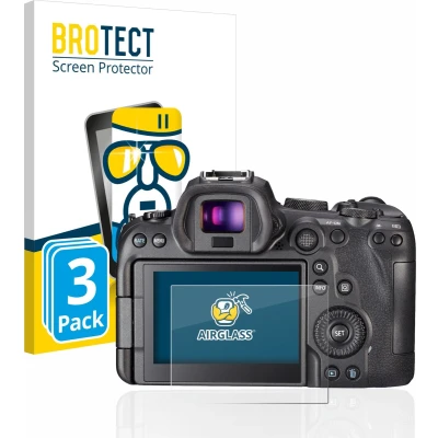 Afbeelding van BROTECT Screenprotector voor Canon EOS R6 Folie Beschermfolie Beschermglas transparant (3 Stuks)