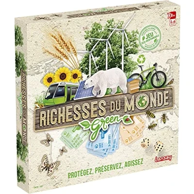 Afbeelding van Rijkdom van de wereld Green Edition gezelschapsspel strategie tussen vrienden of familie vanaf 8 jaar 2 tot 6 spelers Lansay