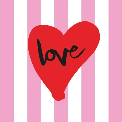 Afbeelding van PPD Lunch servetten Formart Love