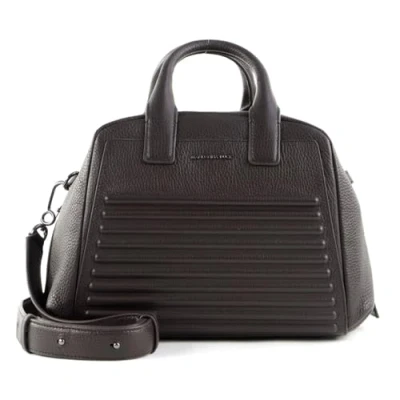 Afbeelding van MANDARINA DUCK Leren Handtas Schoudertas I Con Tote Mole Bruine