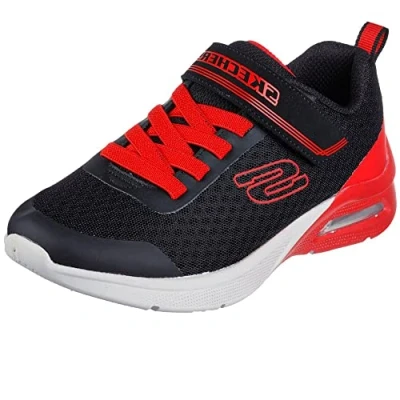 Afbeelding van Skechers 403773l Bkrd Basketbal, uniseks, kinderen, Zwart textiel met rode rand