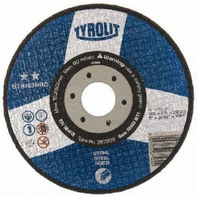 Afbeelding van Tyrolit Doorslijpschijf (Standard) 125 X 2,5 22,2 MM Staal