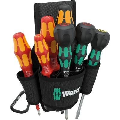Afbeelding van Wera 05136033001 Schroevendraaierset VDE, Werkplaats 8 delig Kruiskop Phillips, Plat