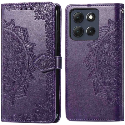 Afbeelding van imoshion Mandala Bookcase voor de Motorola Moto G86 Paars