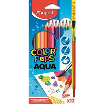 Afbeelding van Maped Aquarelpotlood Color&#039;Peps Aqua 12 potloden kleurpotlood