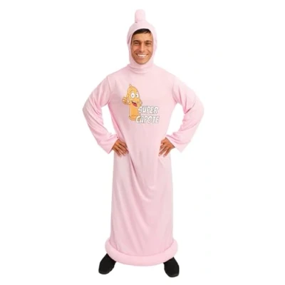 Image de Costume adulte homme super capote rose et en taille unique (x1) REF/42936 ptit clown