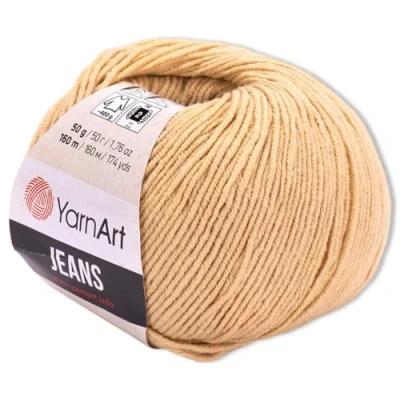 Afbeelding van Frida&#039;s Wollhaus YarnArt Babywol, 50 g, jeans, breien, haken, amigurumi, pastelkleuren, 63 kleuren (07, zand)