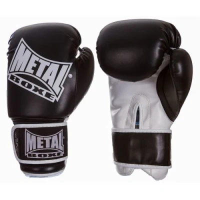 Image de Gants de boxe Métal Noir 16 oz (MB200N16)