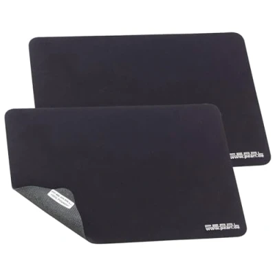 Afbeelding van PEARL Muismat: 2 stuks 3 in 1 microvezel muismat, displaybescherming en reinigingsdoek (laptopdoek, displaybescherming, beschermfolie)
