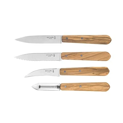 Image de Opinel Set de cuisine 4 pièces, Opinel, Les Essentiels Olive