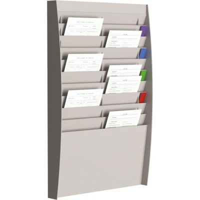 Afbeelding van Paperflow sorteerrek, 2 x 10 vakken, grijs