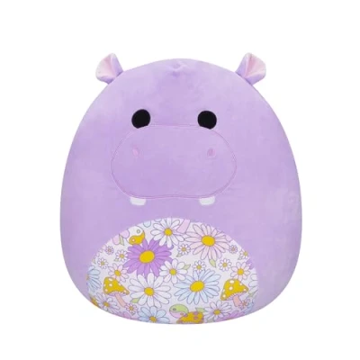 Afbeelding van Squishmallows Hanna Purple Hippo W/Floral Belly 50cm Plush