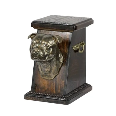 Afbeelding van Elegante urn hond voor American Staffordshire Terrier met hondenbuste