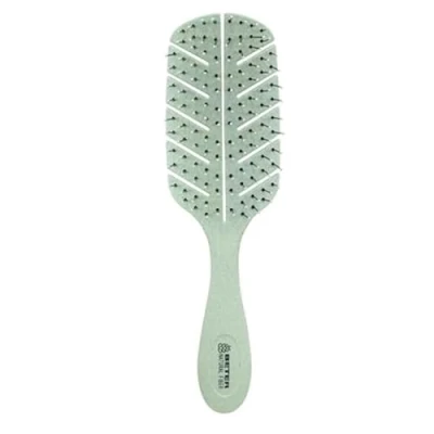 Image de Beter brosse à cheveux squelette anti traction Natural Fiber fabriquée base de fibres blé, démêlante nœuds et casse, coiffage doux sans tir, pour tous les types