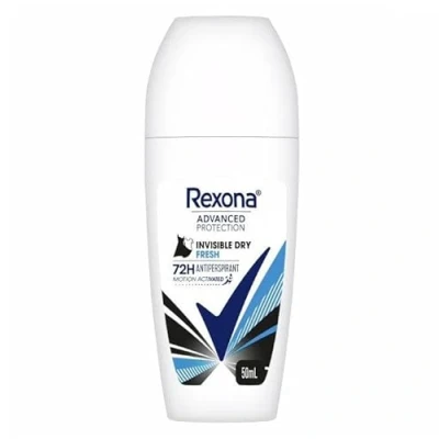 Afbeelding van REXONA Roll On Advanced Protection Invisible Dry Fresh 72H 50 ml, 3 stuks
