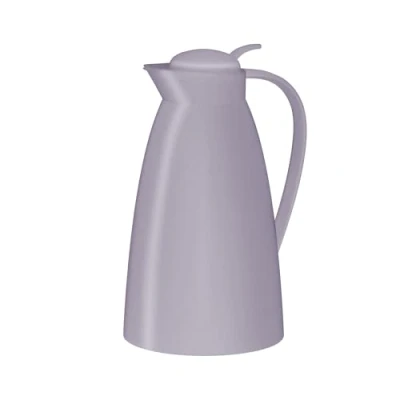 Afbeelding van alfi Eco 1,0 l, pastelpaars, thermoskan met hygiënisch gehard glazen inzetstuk van kunststof, schroefsluiting comfortabele drukknop, gieten één hand, ideaal als koffiezetapparaat,