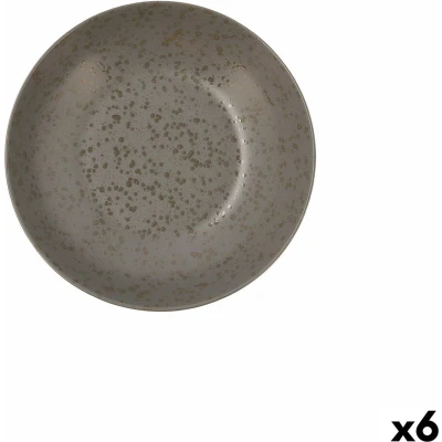 Afbeelding van Diep bord Ariane Oxide Keramisch Grijs (Ø 21 cm) (6 Stuks)