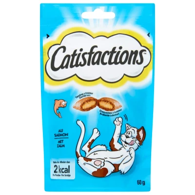 Afbeelding van Catisfactions Kattensnoepjes 60 g Kattensnack Zalm