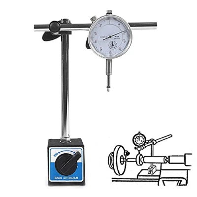 Afbeelding van Dial Test Indicator Metric DTI Gauge met Magnetische Base Stand Precision Clock