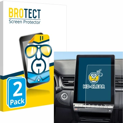 Afbeelding van BROTECT Screenprotector voor Renault Symbioz 2024 Folie Beschermfolie transparant (2 Stuks)