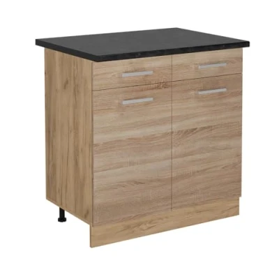 Afbeelding van Vicco Keukenonderkast R Line, Sonoma/Krachtige eik goud, 80 cm , WB Antraciet