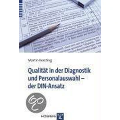 Afbeelding van Qualität in der Diagnostik und Personalauswahl DIN Ansatz