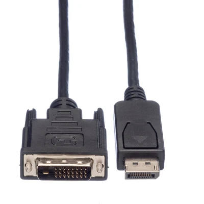 Afbeelding van ROLINE DisplayPort Kabel DP Male DVI (24+1), zwart, 3 m