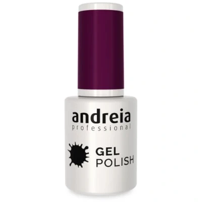 Image de Andreia Vernis Gel Semi Permanent pour Lampe UV/LED à Ongles Couleur Intense Tenue 4 Semaines French Manucure 231 Violet Nuances de Gris 10 ml