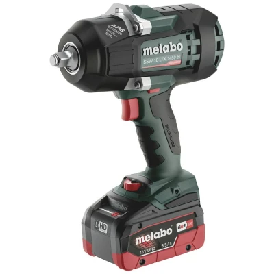 Afbeelding van Metabo SSW 18 LTX 1450 BL 602401660 Accu slagmoersleutel 20 V LiHD Brushless, Incl. 2 accus, koffer, lader
