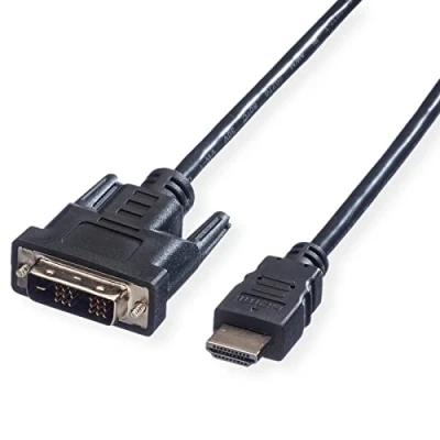 Afbeelding van VALUE monitorkabel DVI (18+1) / HDMI M/M, zwart, 5 m