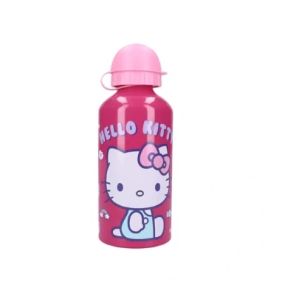 Afbeelding van My sweety pop Drinkfles Voor meisjes Hello Kitty Aluminium kinderen Kleuterschool School Vakantie Maaltijden 19 cm 500 ml Hydratatie Cadeau idee (Hello Roze)