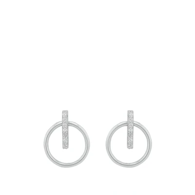 Afbeelding van Amor Dames oorbellen 925 sterling zilver zirkonia (synthetisch), 1,1 cm, levering in geschenkdoos, 2026204, 925, zilver, zirkonia, Silber