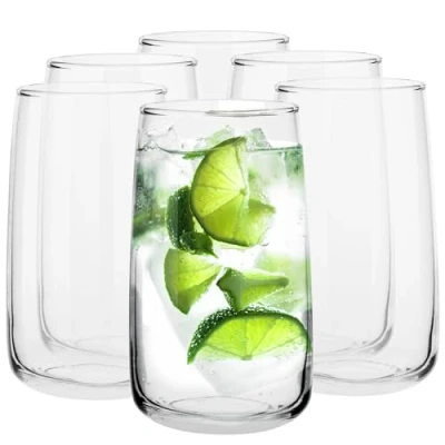 Afbeelding van Longdrinkglazen Tumbler Waterglazen Glas Sapglazen Drinkglazen Long Drink Highball Cocktailglas Vaatwasmachinebestendig Verzameling Emma 480 ml Set van 6
